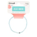 Bracelet Aigue-Marine Perles rondes 4 mm 8