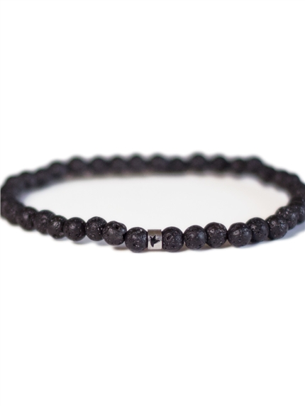 Bracelet Tourmaline Noire Perles rondes 4 mm 3