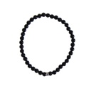 Bracelet Tourmaline Noire Perles rondes 4 mm 6