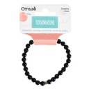 Bracelet Tourmaline Noire Perles rondes 6 mm 8