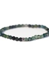Bracelet Agate Mousse Perles rondes 4 mm 3