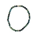 Bracelet Agate Mousse Perles rondes 4 mm 6