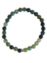 Bracelet Agate Mousse Perles rondes 6 mm 2