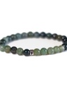 Bracelet Agate Mousse Perles rondes 6 mm 3