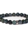 Bracelet Agate Mousse Perles rondes 8 mm 3
