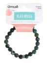 Bracelet Agate Mousse Perles rondes 8 mm 4