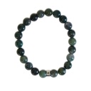 Bracelet Agate Mousse Perles rondes 8 mm 6