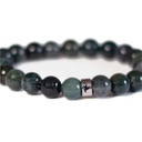 Bracelet Agate Mousse Perles rondes 8 mm 7