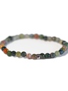 Bracelet Agate Multicolore Perles rondes 4 mm 3