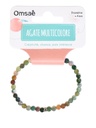 Bracelet Agate Multicolore Perles rondes 4 mm 4