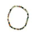 Bracelet Agate Multicolore Perles rondes 4 mm 6