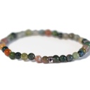 Bracelet Agate Multicolore Perles rondes 4 mm 7