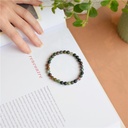 Bracelet Agate Multicolore Perles rondes 6 mm 5