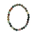Bracelet Agate Multicolore Perles rondes 6 mm 6