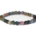 Bracelet Agate Multicolore Perles rondes 6 mm 7