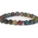 Bracelet Agate Multicolore Perles rondes 8 mm 7