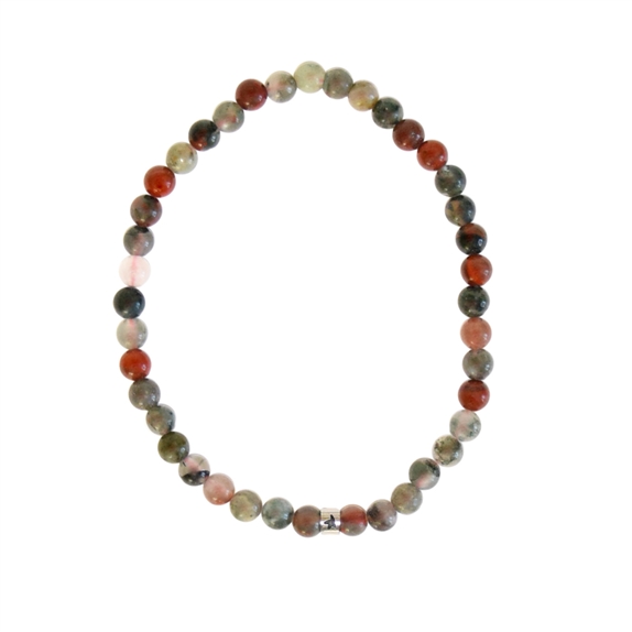 Bracelet Héliotrope Perles rondes 4 mm 6