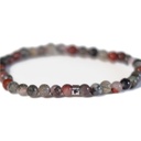 Bracelet Héliotrope Perles rondes 4 mm 7