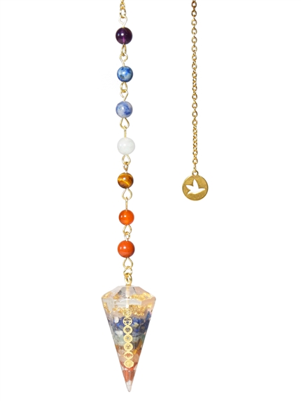 Pendule Orgonite 7 Chakras 2