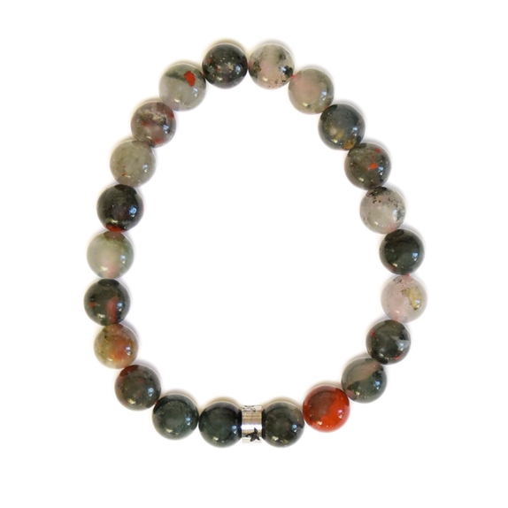 Bracelet Héliotrope Perles rondes 8 mm 6