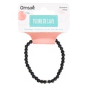 Bracelet Pierre de lave Perles rondes 4 mm 8