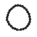 Bracelet Pierre de lave Perles rondes 6 mm 6