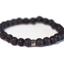 Bracelet Pierre de lave Perles rondes 6 mm 7