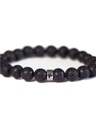 Bracelet Pierre de lave Perles rondes 8 mm 3