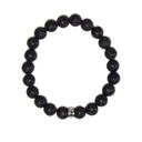 Bracelet Pierre de lave Perles rondes 8 mm 6