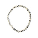 Bracelet Jaspe Dalmatien Perles rondes 4 mm 6