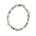 Bracelet Jaspe Dalmatien Perles rondes 6 mm 6
