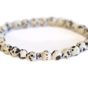 Bracelet Jaspe Dalmatien Perles rondes 6 mm 7