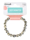 Bracelet Jaspe Dalmatien Perles rondes 8 mm 4