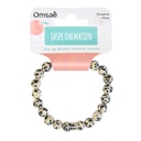 Bracelet Jaspe Dalmatien Perles rondes 8 mm 8