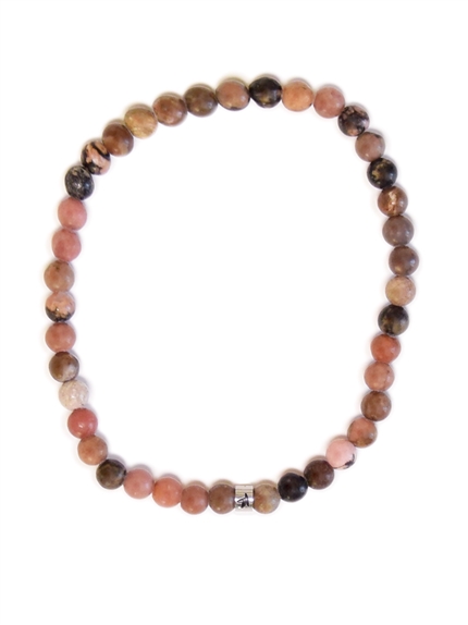 Bracelet Rhodonite Perles rondes 4 mm 2