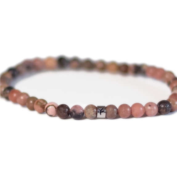 Bracelet Rhodonite Perles rondes 4 mm 7