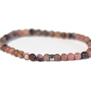 Bracelet Rhodonite Perles rondes 4 mm 7