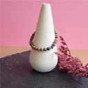 Bracelet Rhodonite Perles rondes 6 mm 5