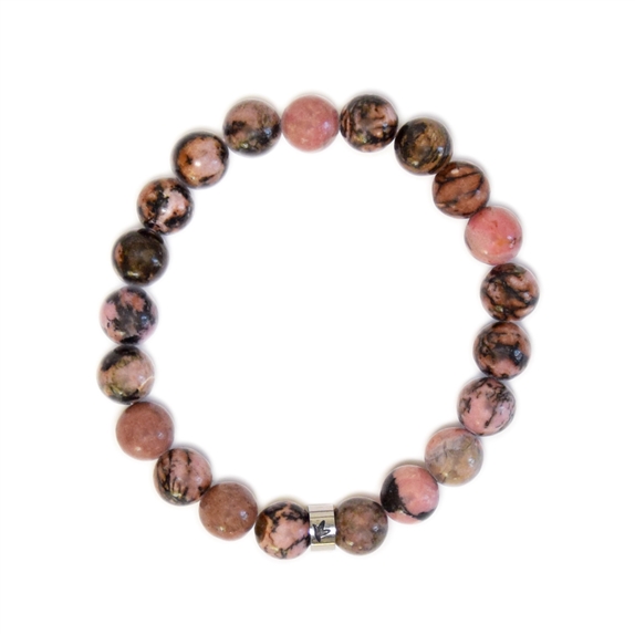 Bracelet Rhodonite Perles rondes 8 mm 6