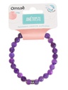 Bracelet Améthyste Perles rondes 8 mm Poignet large 4