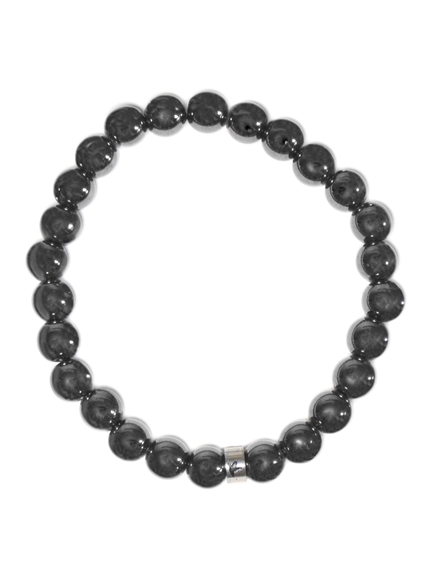 Bracelet Hématite Perles rondes 8 mm Poignet large 2