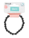 Bracelet Hématite Perles rondes 8 mm Poignet large 4