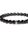 Bracelet Onyx Perles rondes 8 mm Poignet large 3