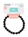 Bracelet Onyx Perles rondes 8 mm Poignet large 4