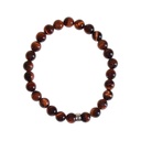 Bracelet il de taureau Perles rondes 8 mm Poignet large 6