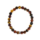 Bracelet il de Taureau, il de faucon, il de tigre Perles rondes 8 mm Poignet large 6