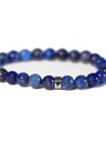 Bracelet Lapis-Lazuli Perles rondes 8 mm Poignet large 3
