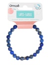 Bracelet Lapis-Lazuli Perles rondes 8 mm Poignet large 4