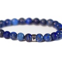 Bracelet Lapis-Lazuli Perles rondes 8 mm Poignet large 7