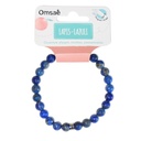 Bracelet Lapis-Lazuli Perles rondes 8 mm Poignet large 8